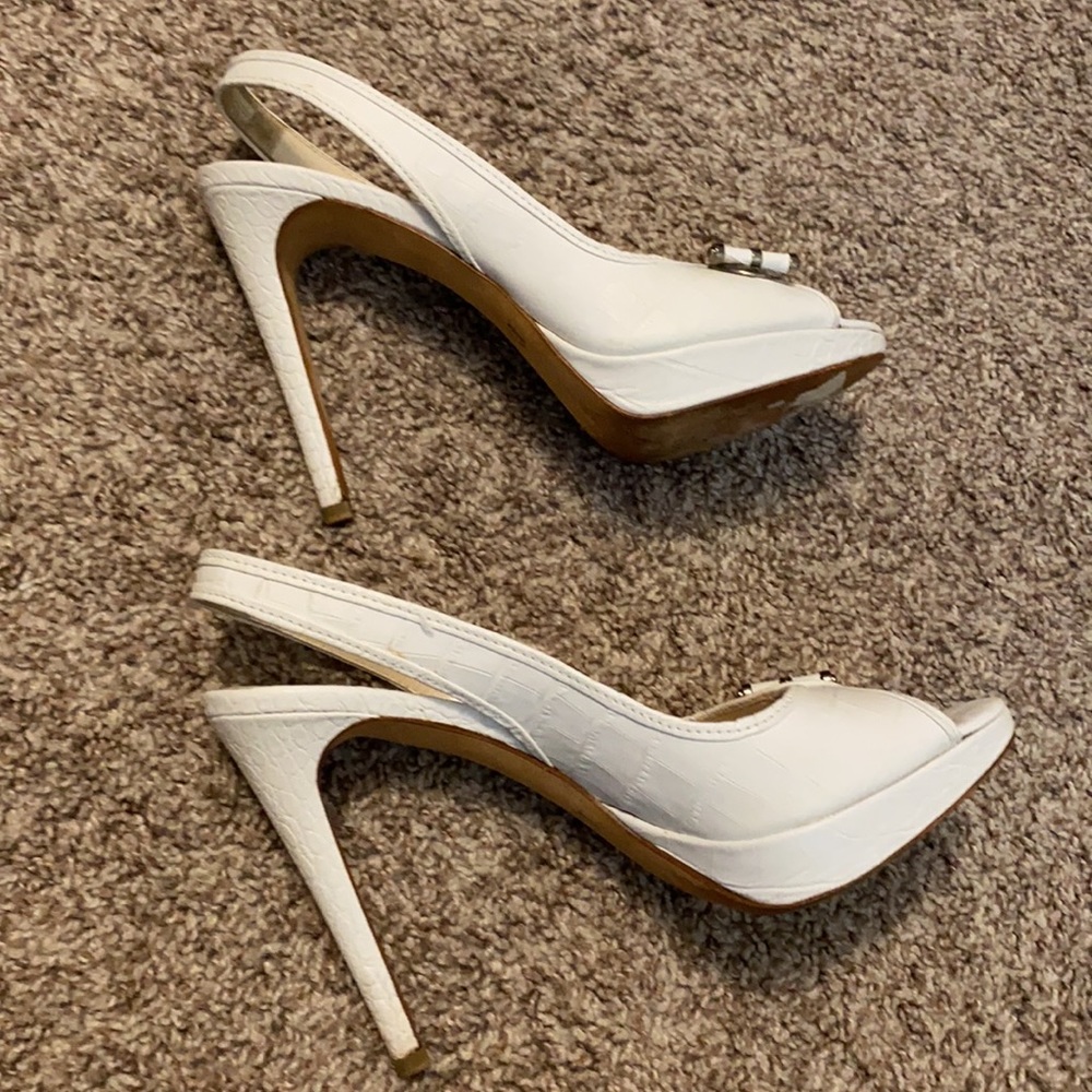 White Christian DIOR HEELS - Picture 3 of 12